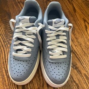 Nike Court Vision Alta Platform Blue and White